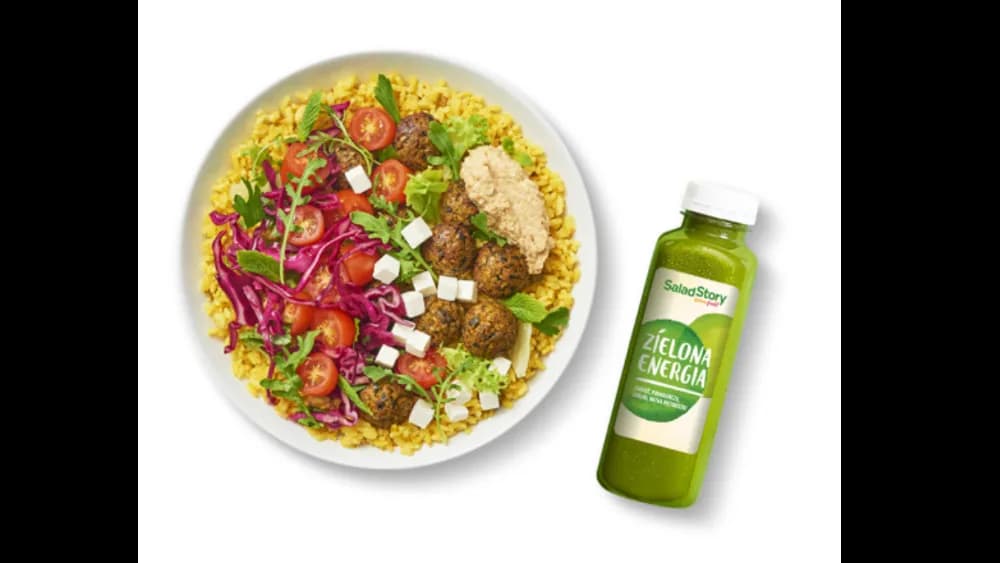 Bowl Hummus Falafel + Sok