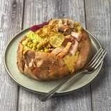 Kumpir boczek-pieczarki duży