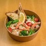 Sałatka z krewetkami agloi-oglio