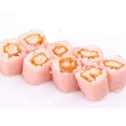 Hosomaki w płatku sojowym z pieczonym łososiem