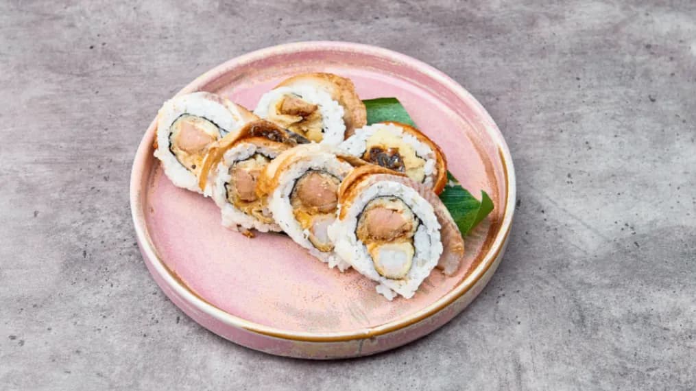 California maki krewetką i kaczką