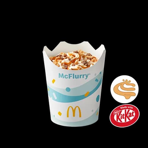 McFlurry® o smaku waniliowym KitKat® z polewą karmelową