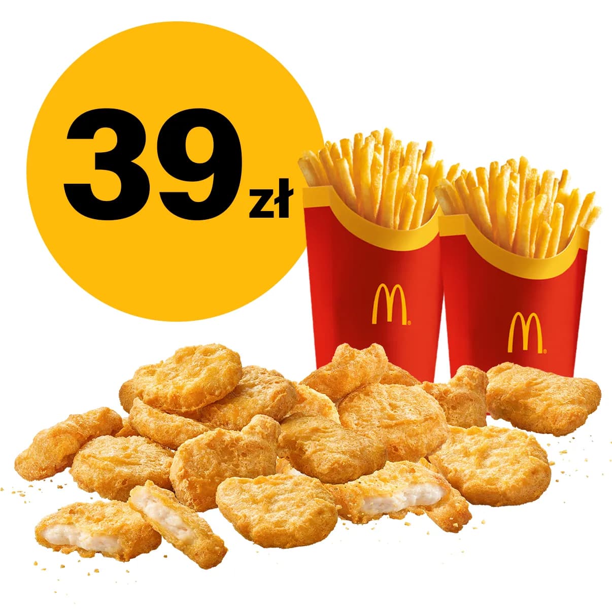 McNuggets 20 szt. + 2x duże frytki