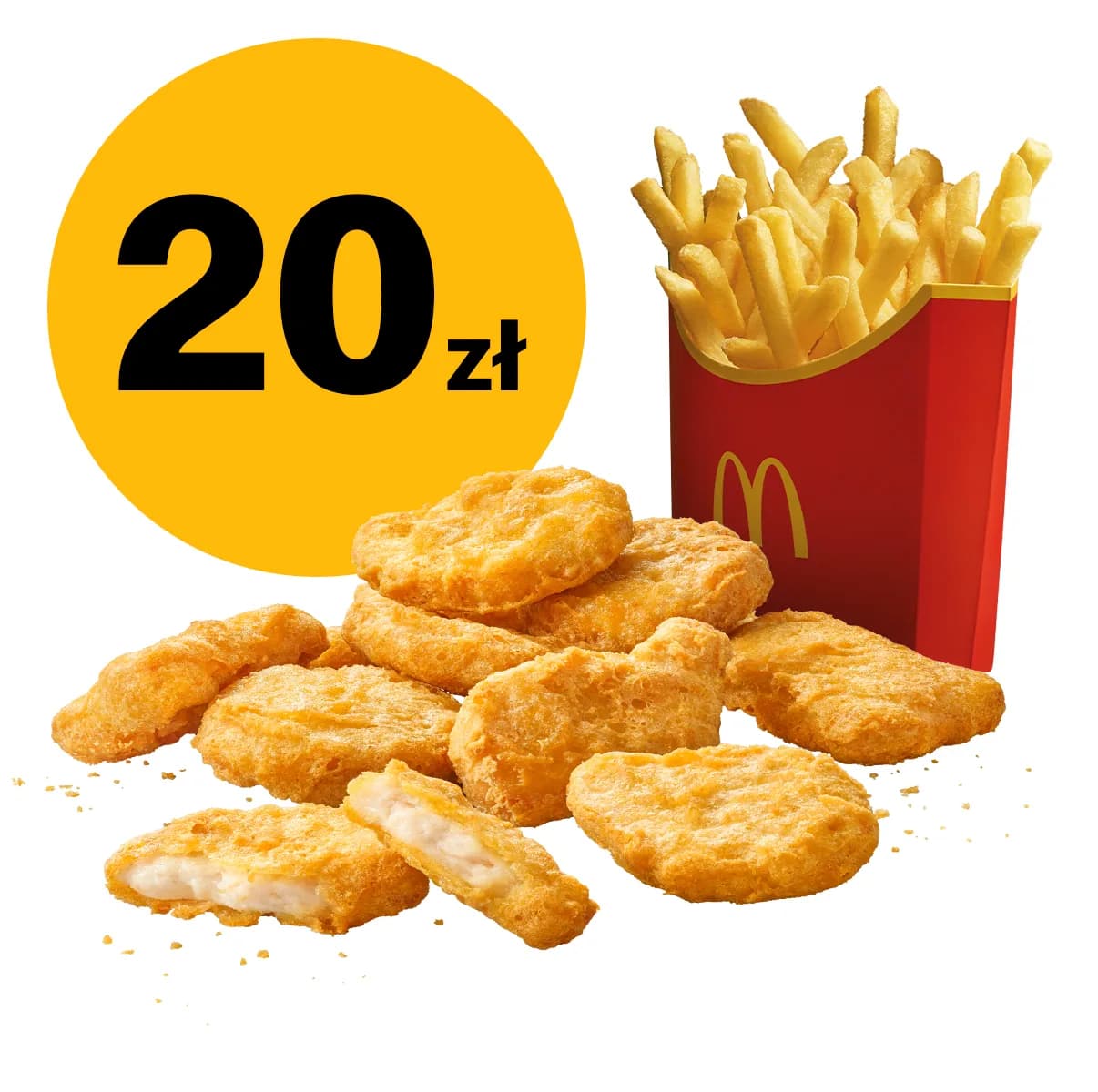 McNuggets 9 szt. + średnie frytki