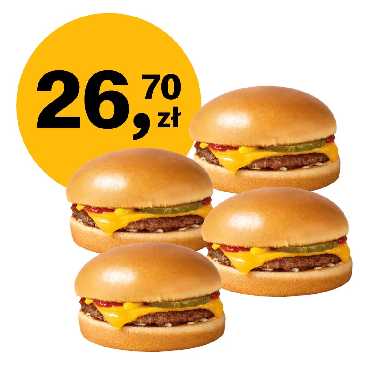 4x Cheeseburger w cenie 3