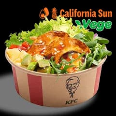 California Sun Vege Poke Bowl z halloumi i ryżem