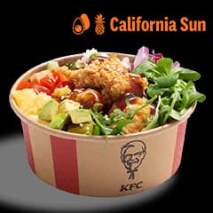 California Sun Poke Bowl z bitesami i ryżem