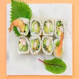 California sezam, w środku: krewetka w tempurze / awokado / mayo 8 szt.