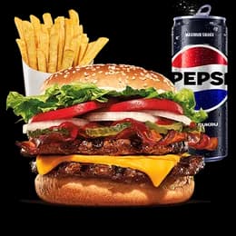 Double Bacon & Cheese Whopper Zestaw