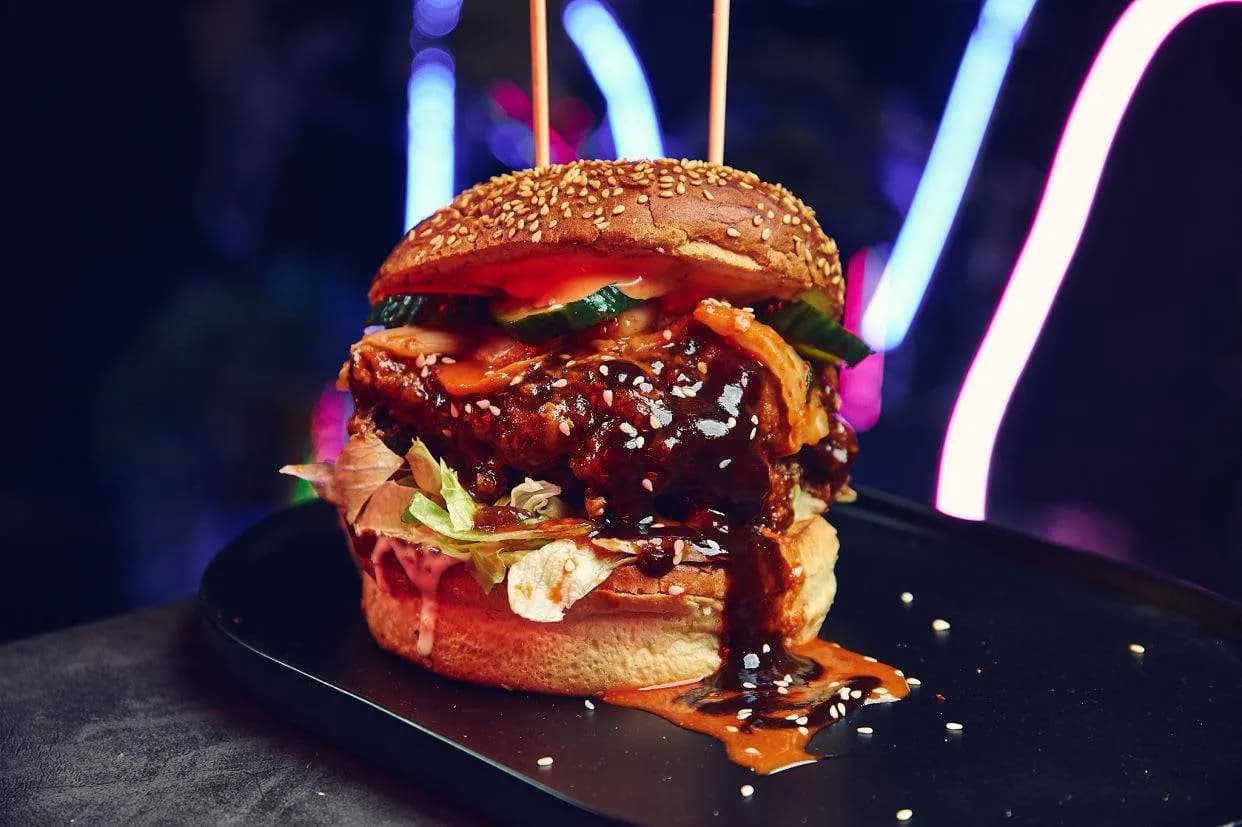 Kimchi Chicken Burger