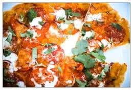 Pizza z salami po gruzińsku