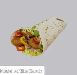 Kebab wegetariański na cienkim cieście