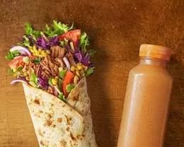 Zestaw Wrap Szarpana Wołowina z sokiem