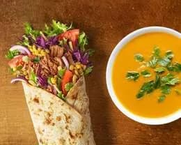 Wrap Szarpana Wołowina + Zupa