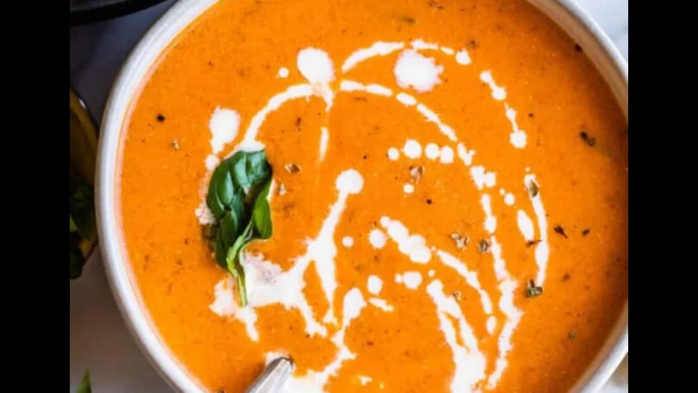Cream of tomato soup