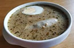 Żurek z ½ jajka i kiełbasą