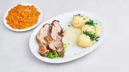 Pieczony udziec z indyka wsosie własnym