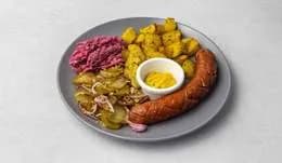 Kiełbasa z pieca + zupa