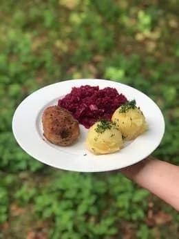 Kotlet mielony wieprzowy z pieczarkami