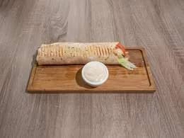 Kebab kanapka z frytkami