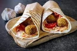 Wega kanapka falafel mega