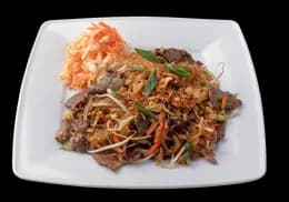 Makaron sojowy z warzywami