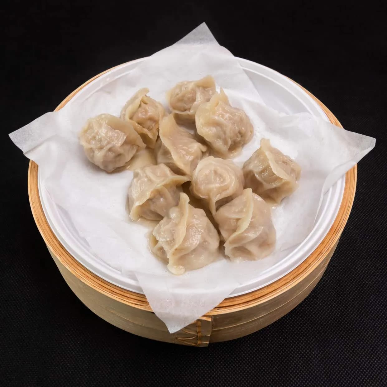 Pierogi z wieprzowiną i grzybami shitake