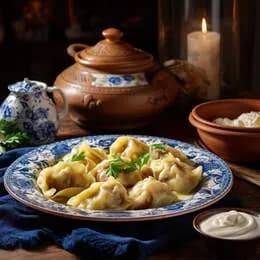 Pierogi z wątrobą i ziemniakami