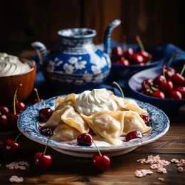 Pierogi z wiśniami