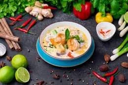 Tom Kha z krewetkami