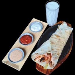 6- Zestaw Tortilla Kebab kurczak super ( WRAP + AYRAN)