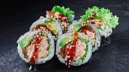 Futomaki Pieczony Łosoś (6 sztuk)