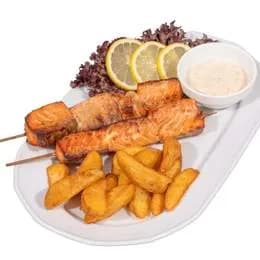 Szaszłyk z łososia