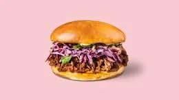 Burger z szarpaną wołowiną