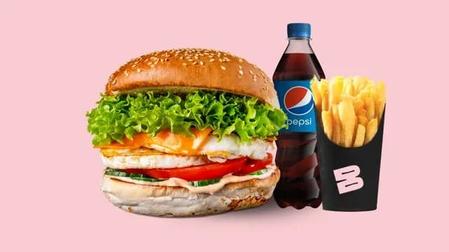 ZESTAW Fresh Beef Egg Burger