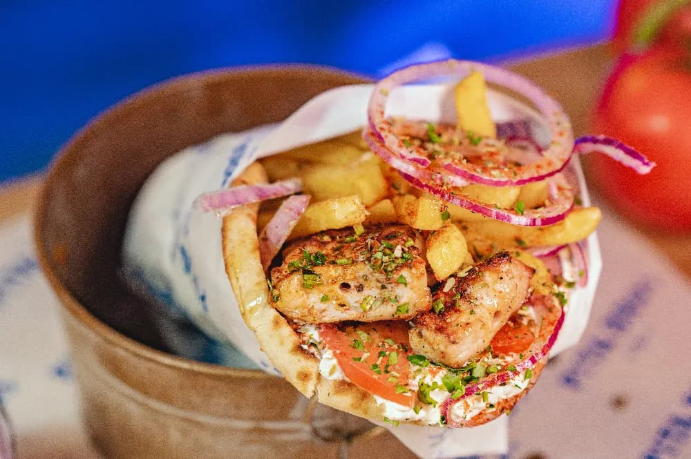 Pita Souvlaki XL. Wieprzowina