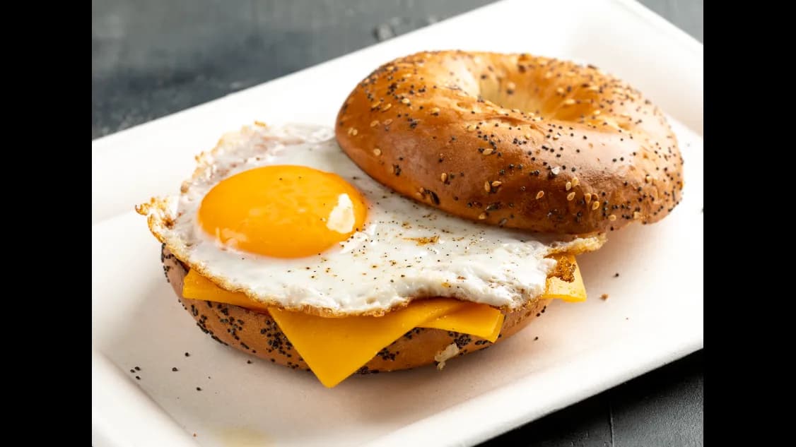 Bagel Burger, Egg & Cheese
