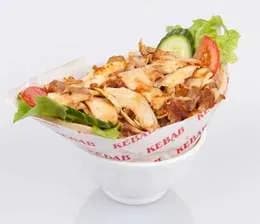 Mega kebab na grubym cieście