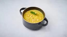 Zupa z soczewicy z grillowaną pitą