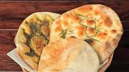 Koszyk pieczywa-Pita, Manakish, Podpłomyk