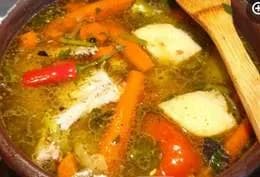 Rosół wiejski z makaronem domowym