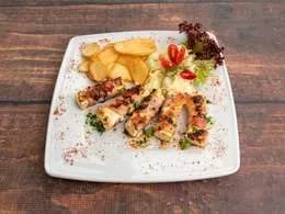 Grillowany ser w bekonie