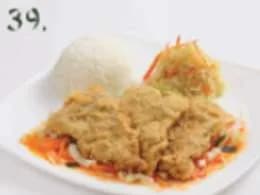 Mintaj w sosie słodko kwaśnym