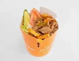 Box beef with frenchfries