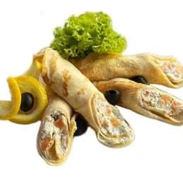 Naleśniki z łososiem i serkiem kremowym