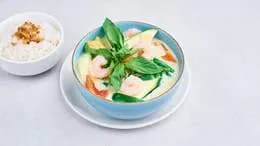 Green Curry z krewetkami