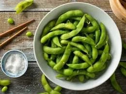 Edamame i sól morska