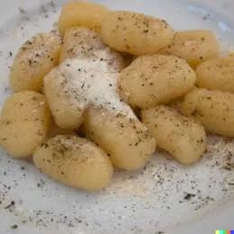 Kopytka a la "Cacio e pepe"