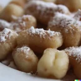 Kopytka z cukrem i cynamonem