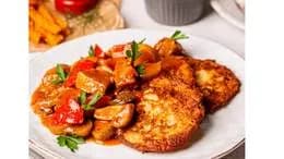 Placki ziemniaczane z sosem + Placki ziemniaczane z sosem